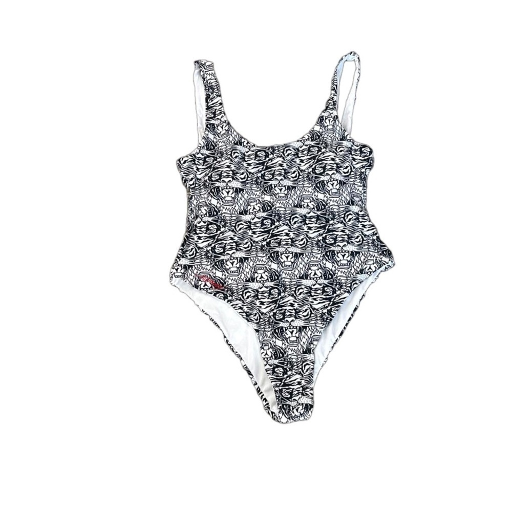 Ed Hardy Snow Tiger High cut swim suit